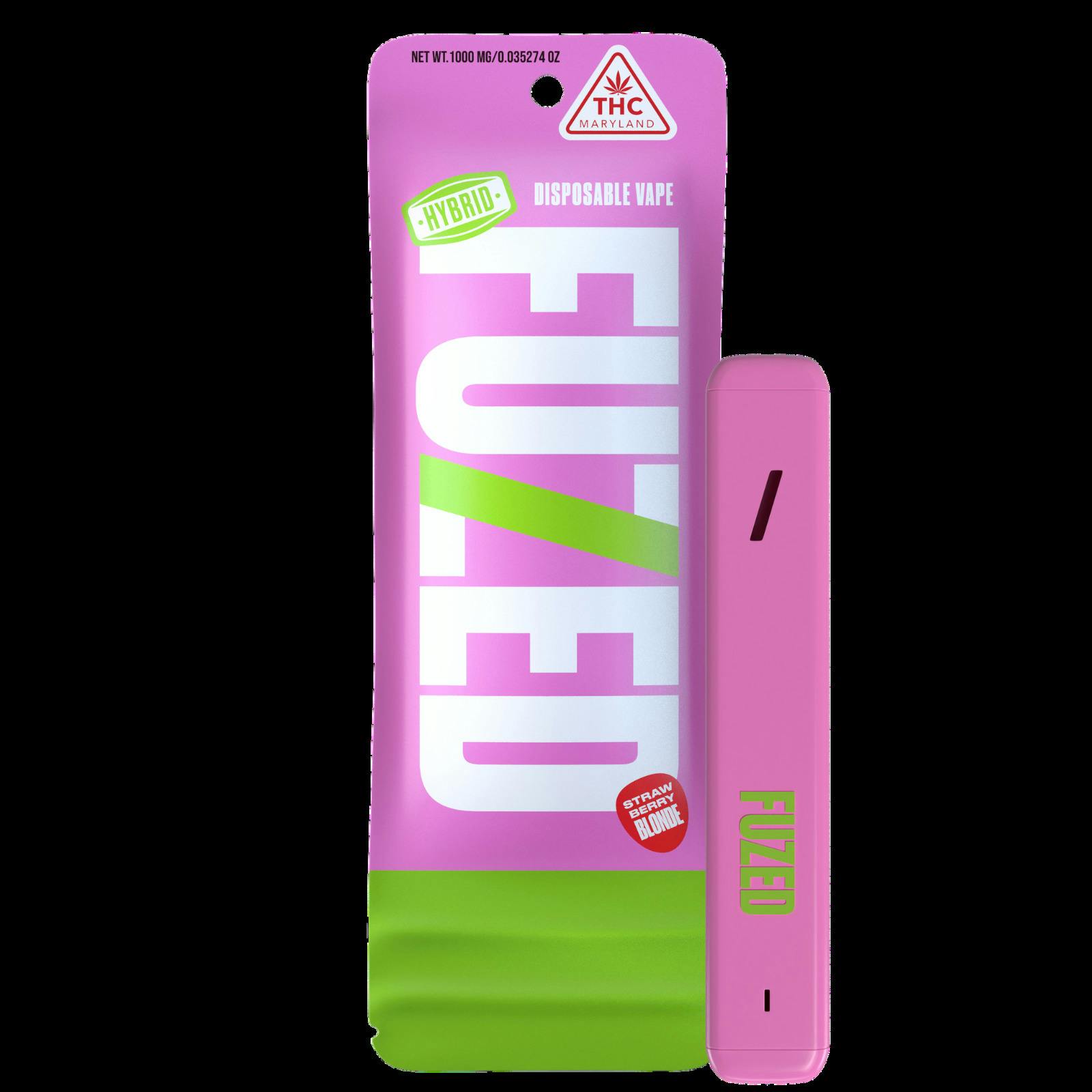 Fuzed | Strawberry | .98g Disposable Vape