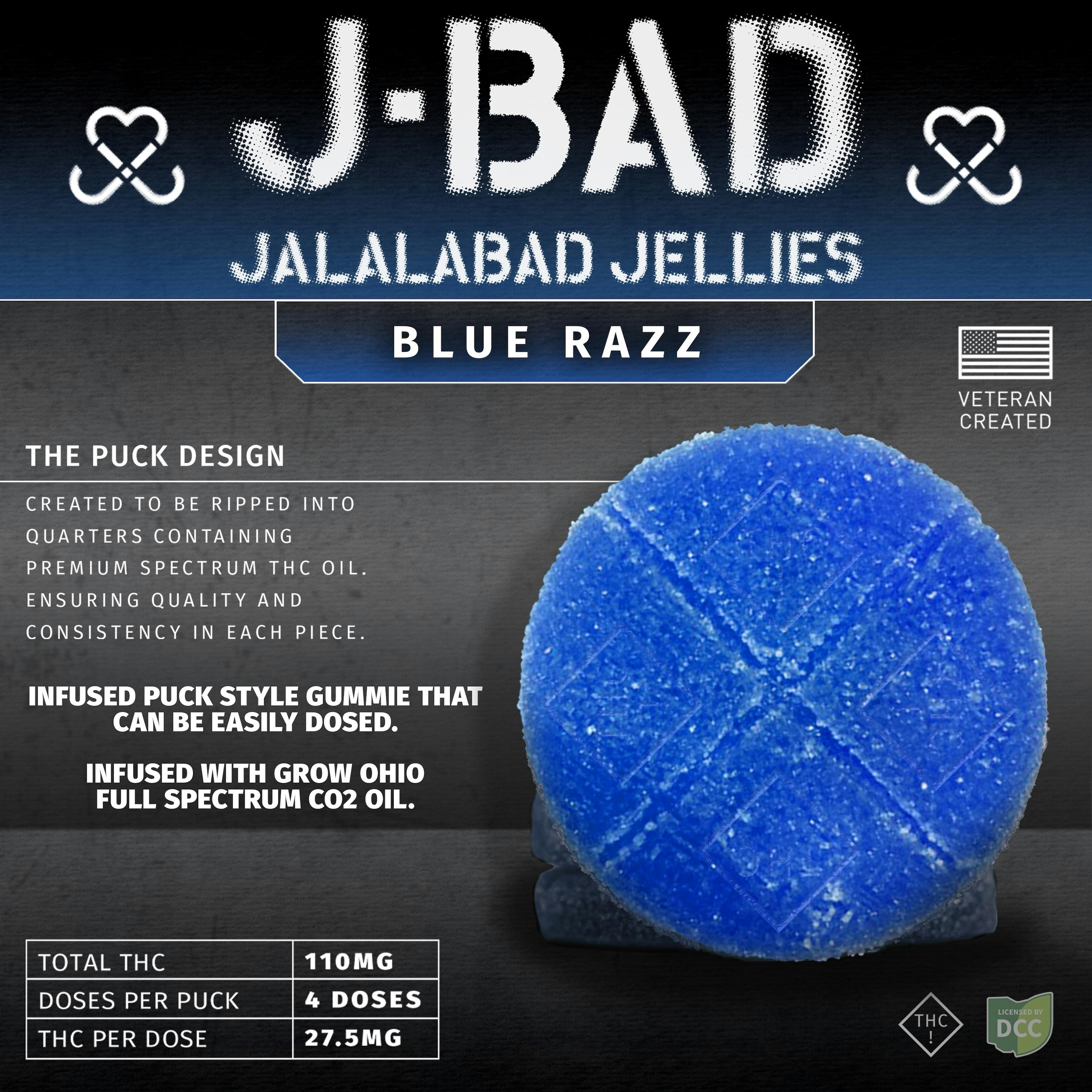 Blue Razz - Gummie - 110mg - 4pk at Pure Ohio Wellness