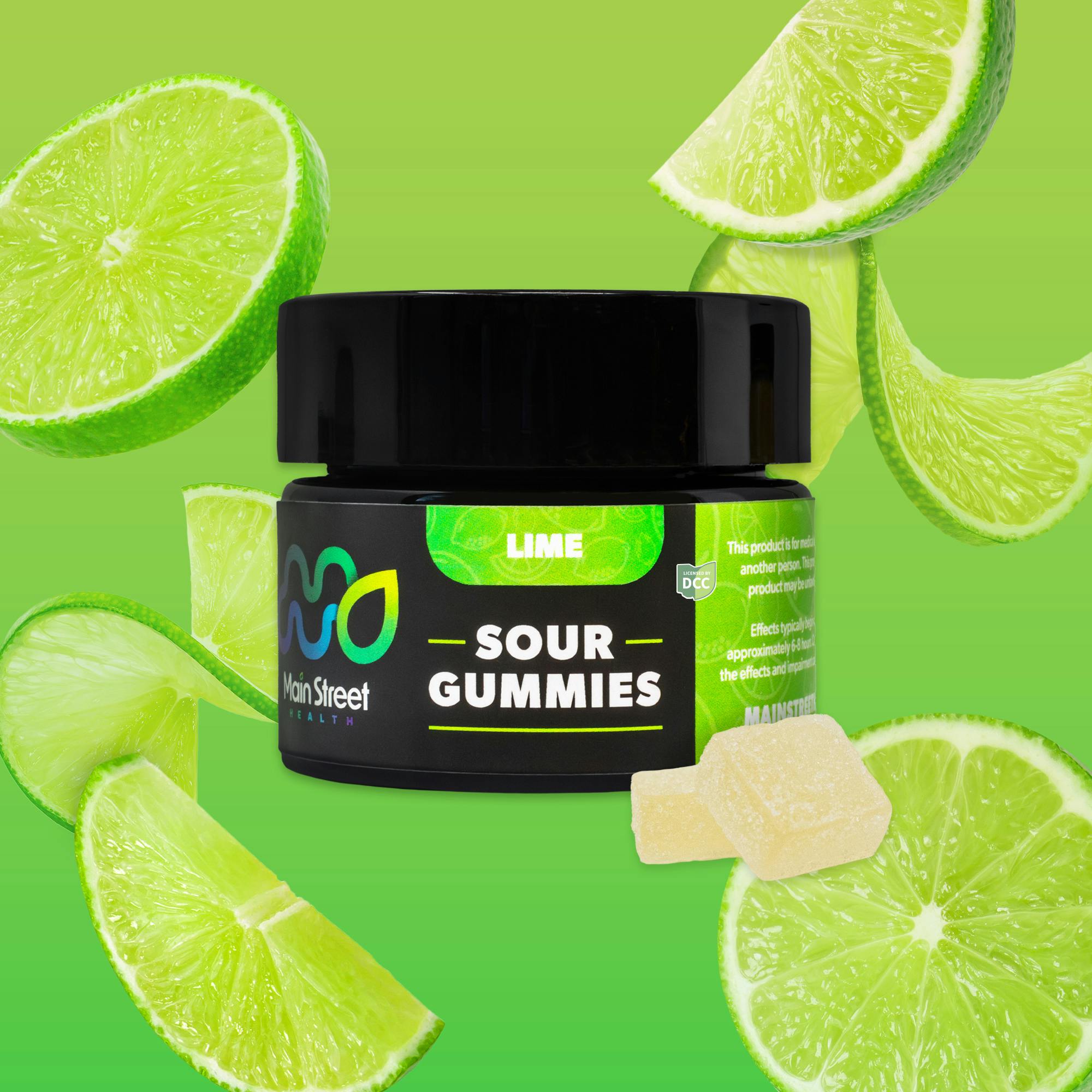 Lime (Hybrid) - Live Rosin Gummies - 11pk