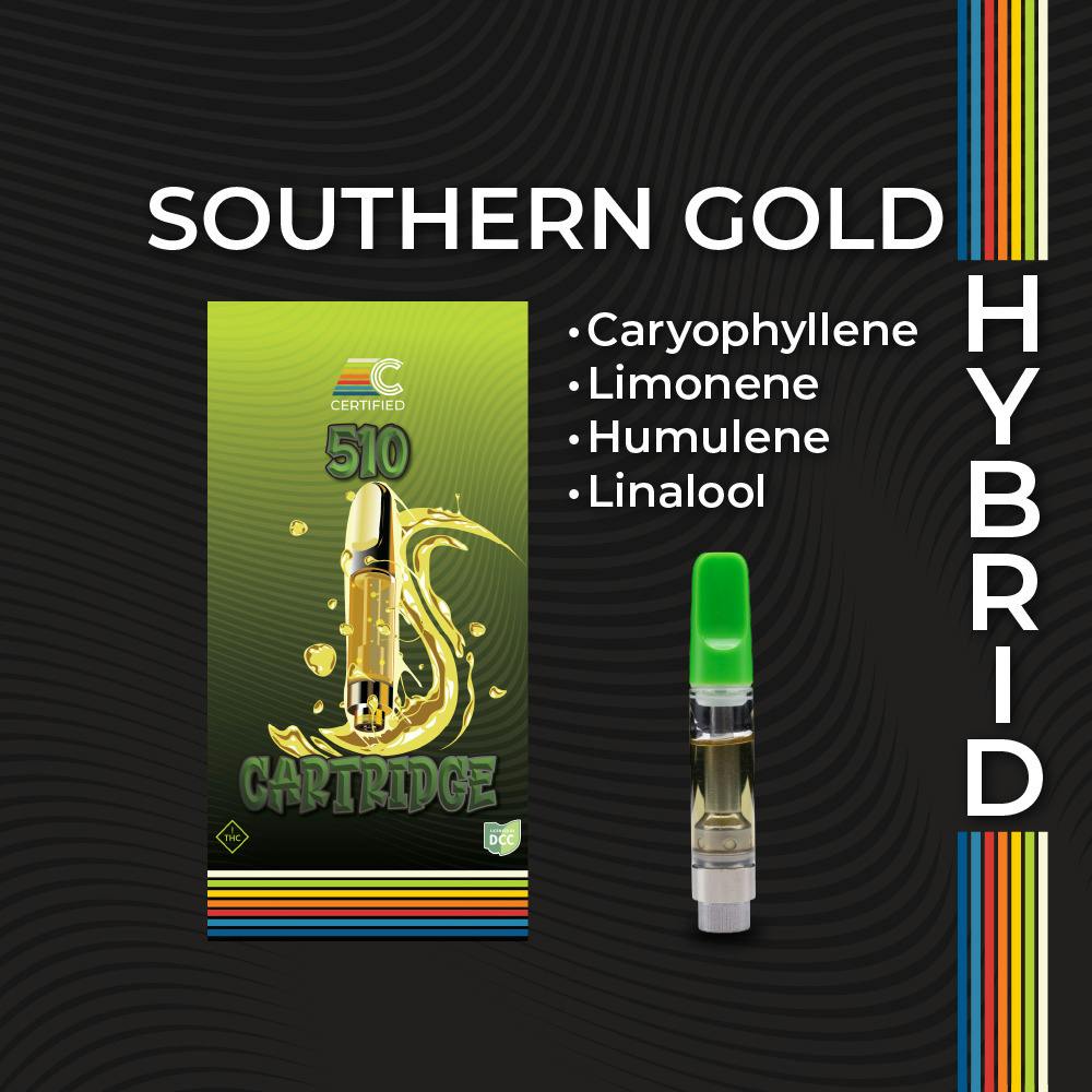 Southern Gold (Hybrid) - Cart - 1g - Certified