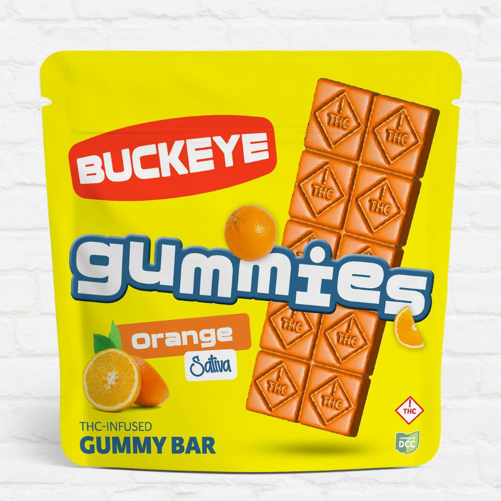Orange (Sativa) - Gummy Bar - 100mg - 1pk at Pure Ohio Wellness
