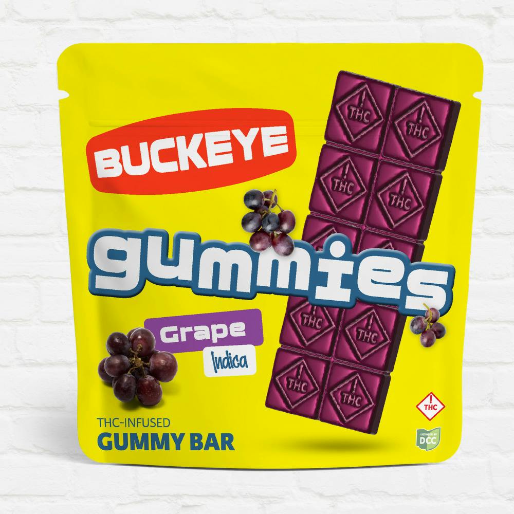 Grape (Indica) - Gummy Bar - 100mg - 1pk