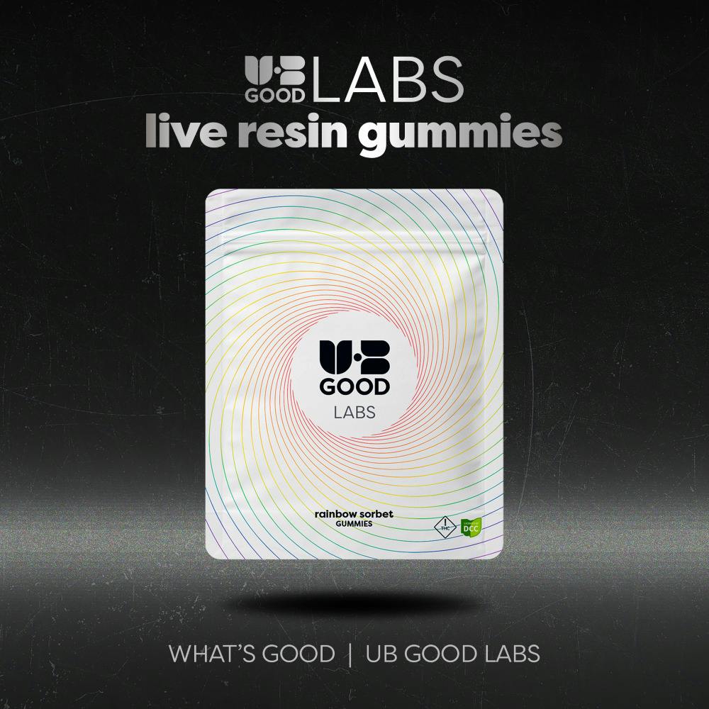 Rainbow Sorbet - Live Resin Gummy - 10pk - 100mg - Cherry Pie - Hash Rosin Gummy - 10pk - 100mg -...