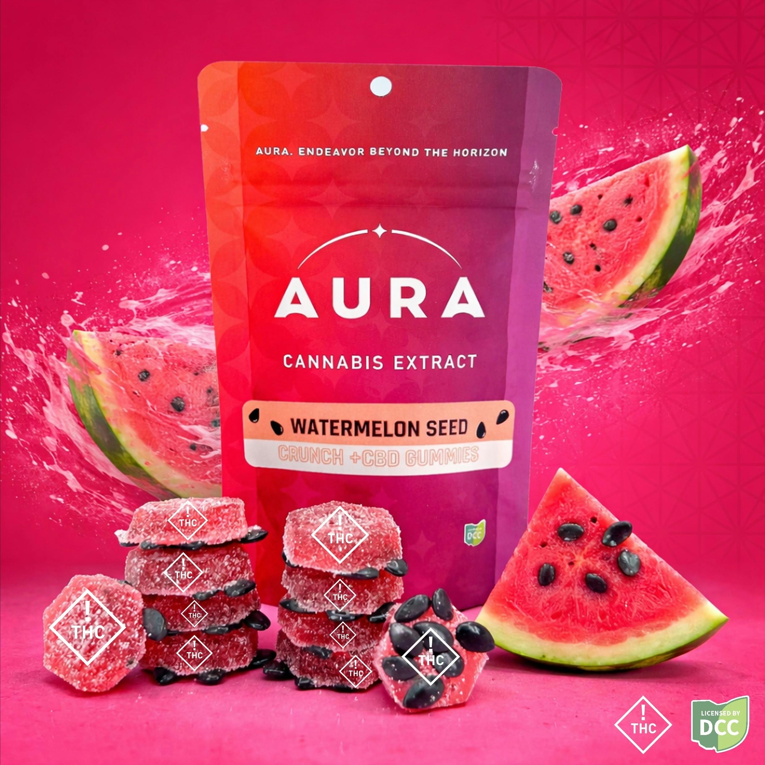 Watermelon Seed +CBD - Crunch Gummies - 10pk