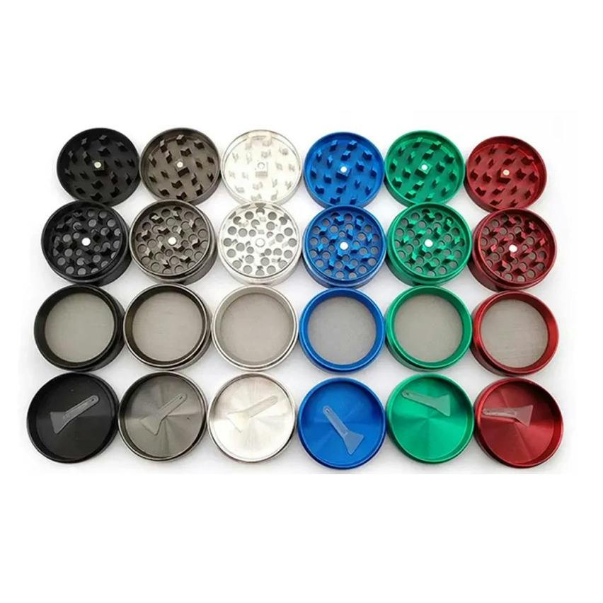 LuvBuds | Medium 50mm | 4 Piece Zinc Metal Grinder | Assorted colors