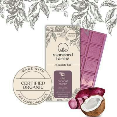 Standard Farms | Ube Coconut Crunch | 100mg Chocolate Bar