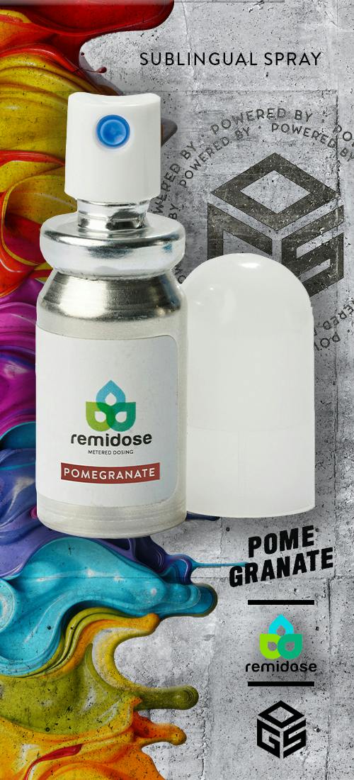 Remidose | Pomegranate | 550mg Sublingual Oral Spray