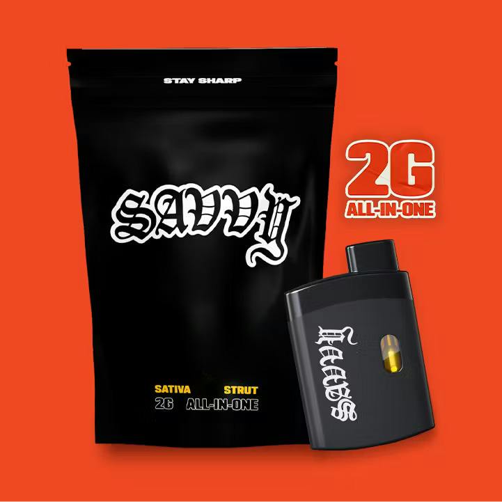 Savvy | Juicy Mango | 2g Strut AIO Vape