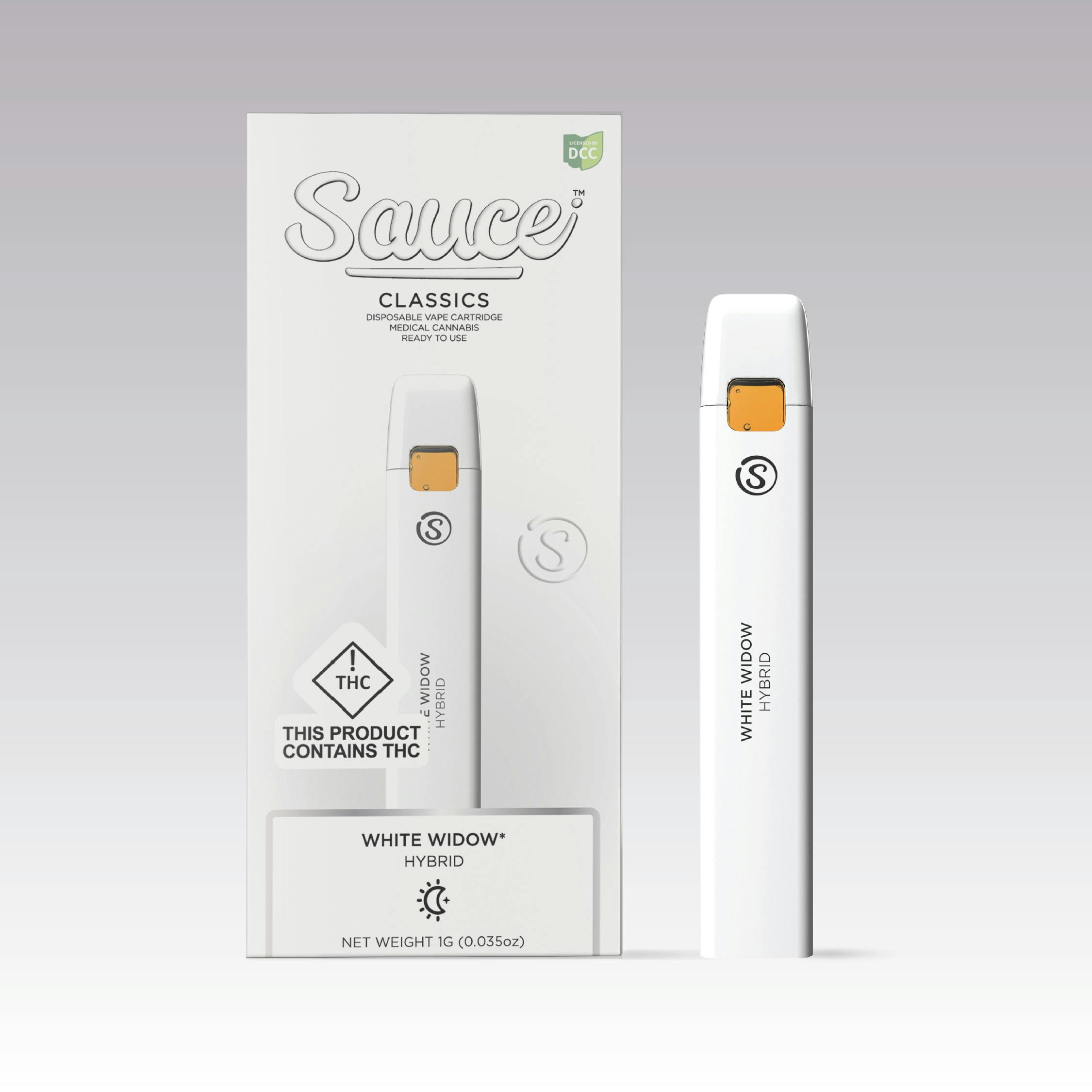 Sauce | White Widow | 1g Distillate + Botanical Terpenes Disposable Vape