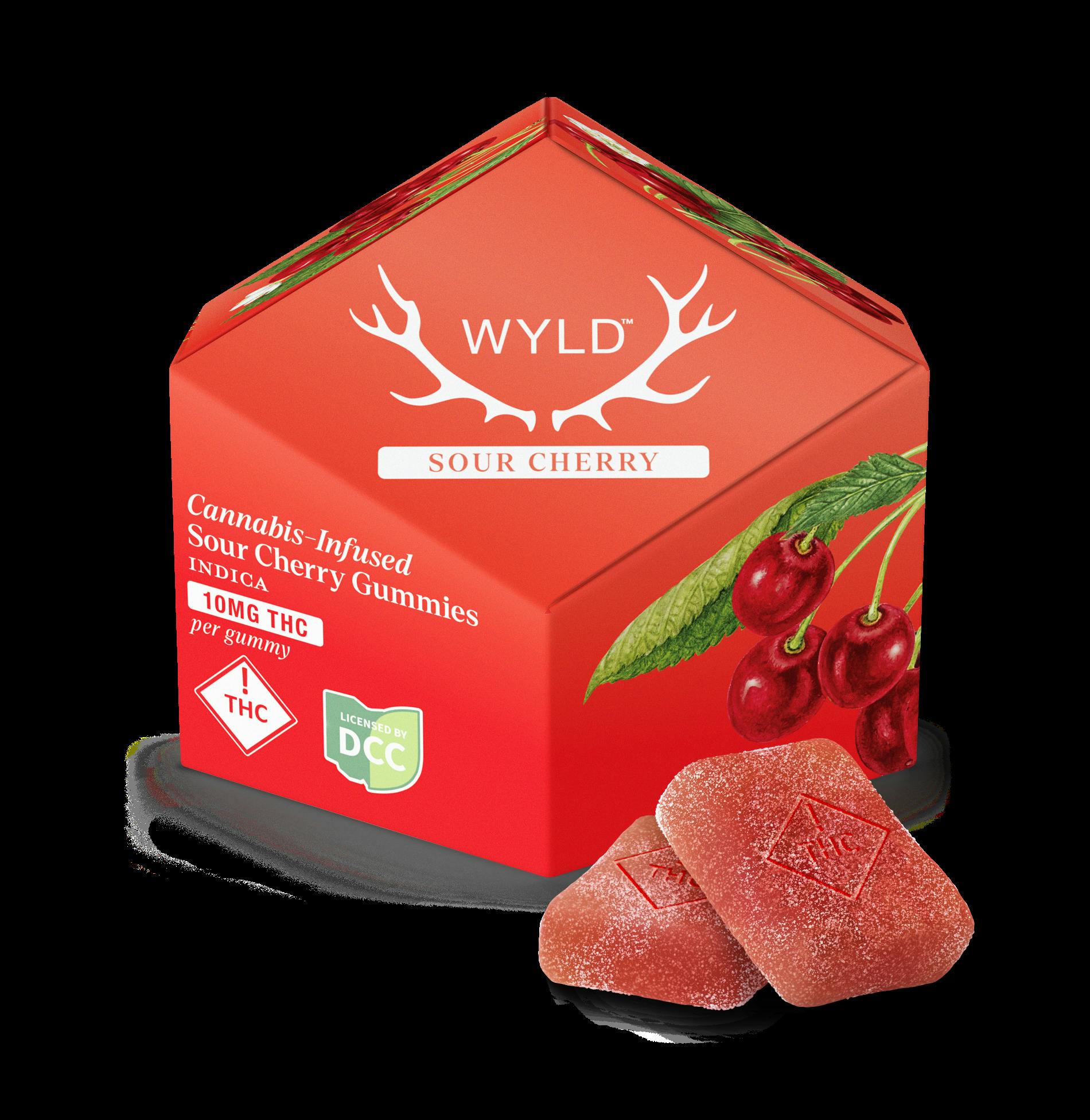 Wyld | Sour Cherry 10pc | 110mg Gummies