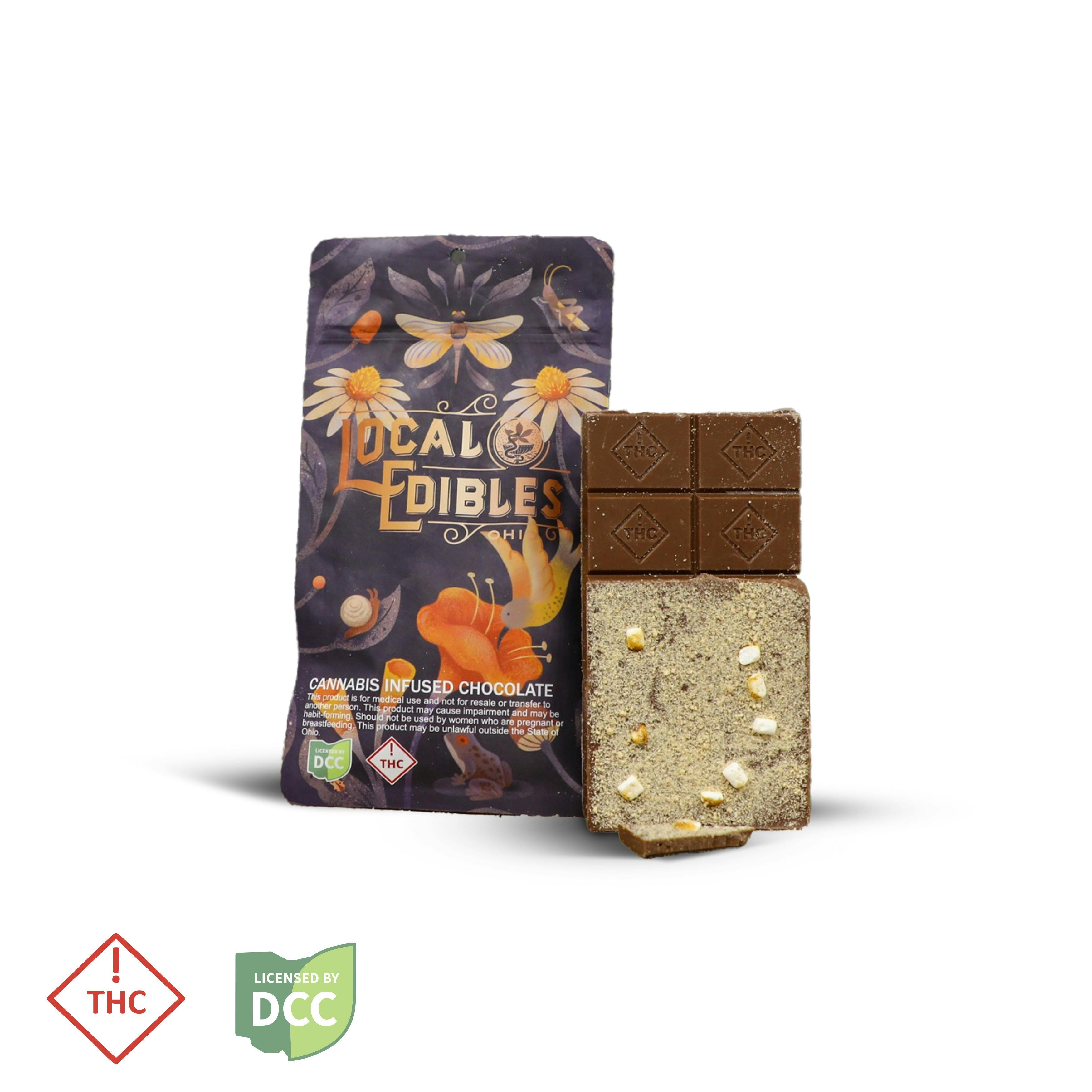 Local Edibles | S'mores 10 pc | 220mg Chocolate Bar