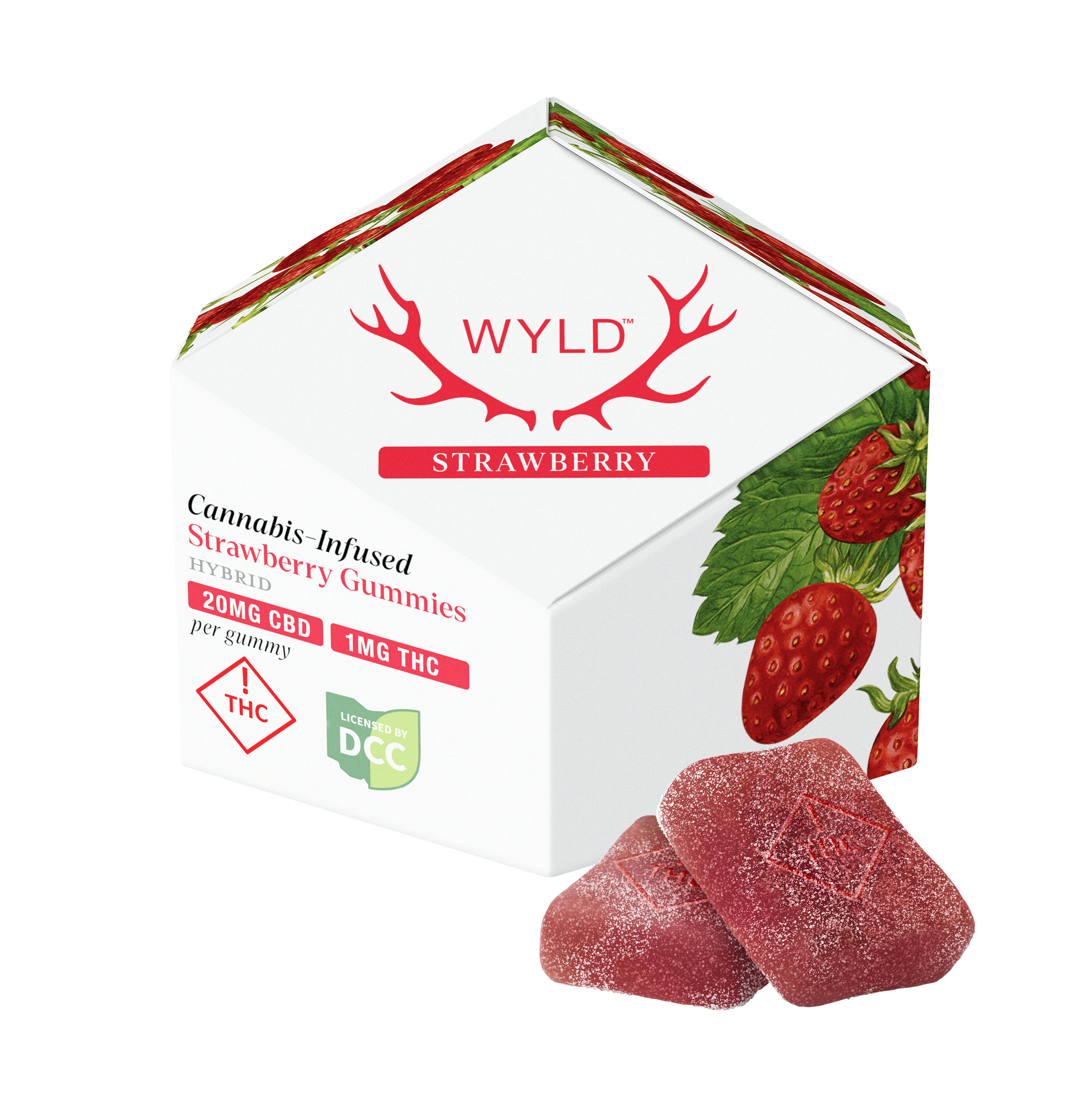 Wyld - Strawberry 20:1 Gummies 10pk