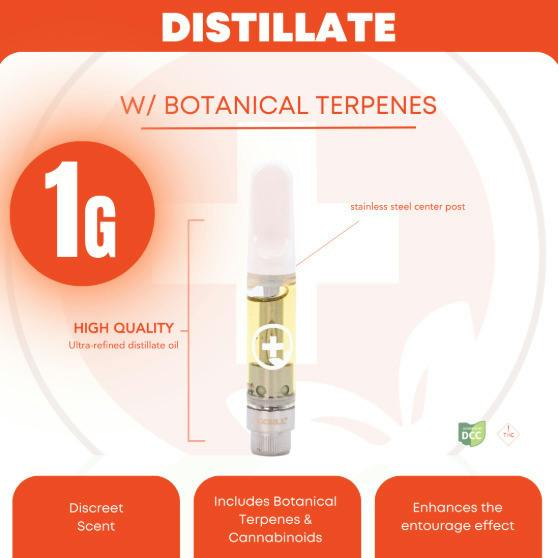 Pure Ohio Wellness Blue Blast 1G Hybrid Dist Cart