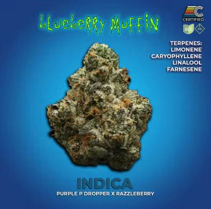 Certified Cultivators Blueberry Muffin #3 14.15g Indica Flower