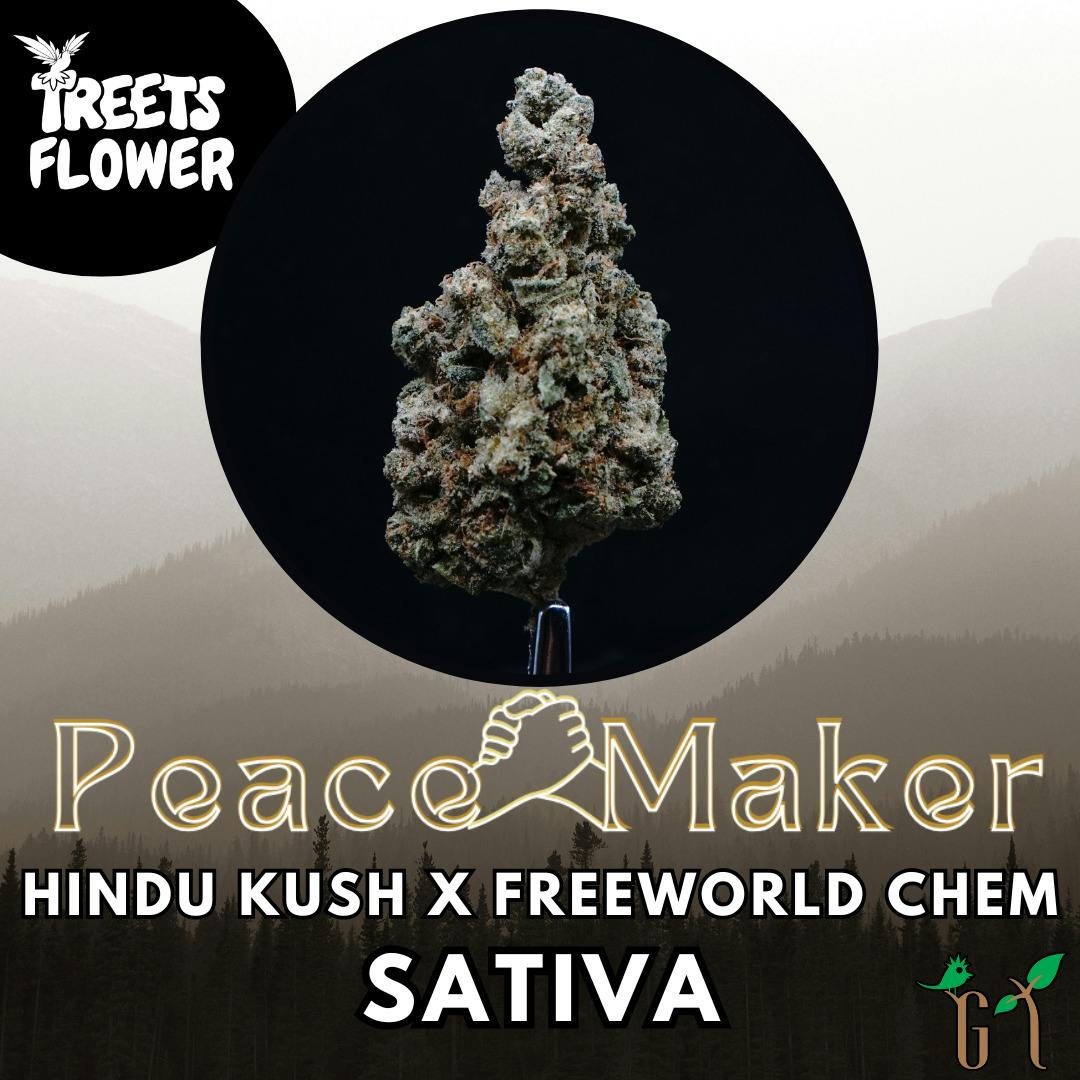 Flower - Treets Flower - Peace Maker - Silver Shelf