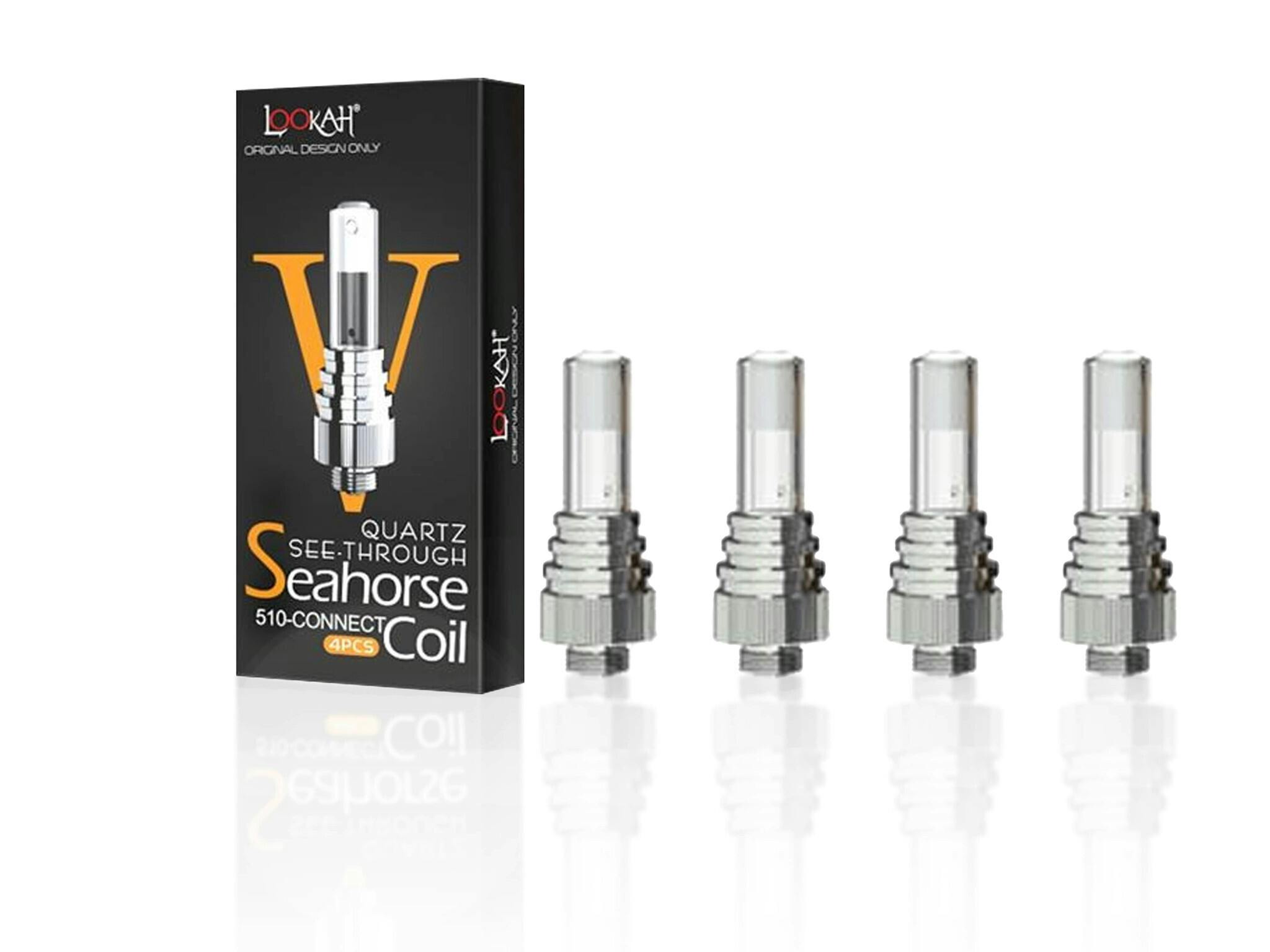 NM - Accessory Lookah Seahorse Quartz See-Thru Coil (4 pack) $40