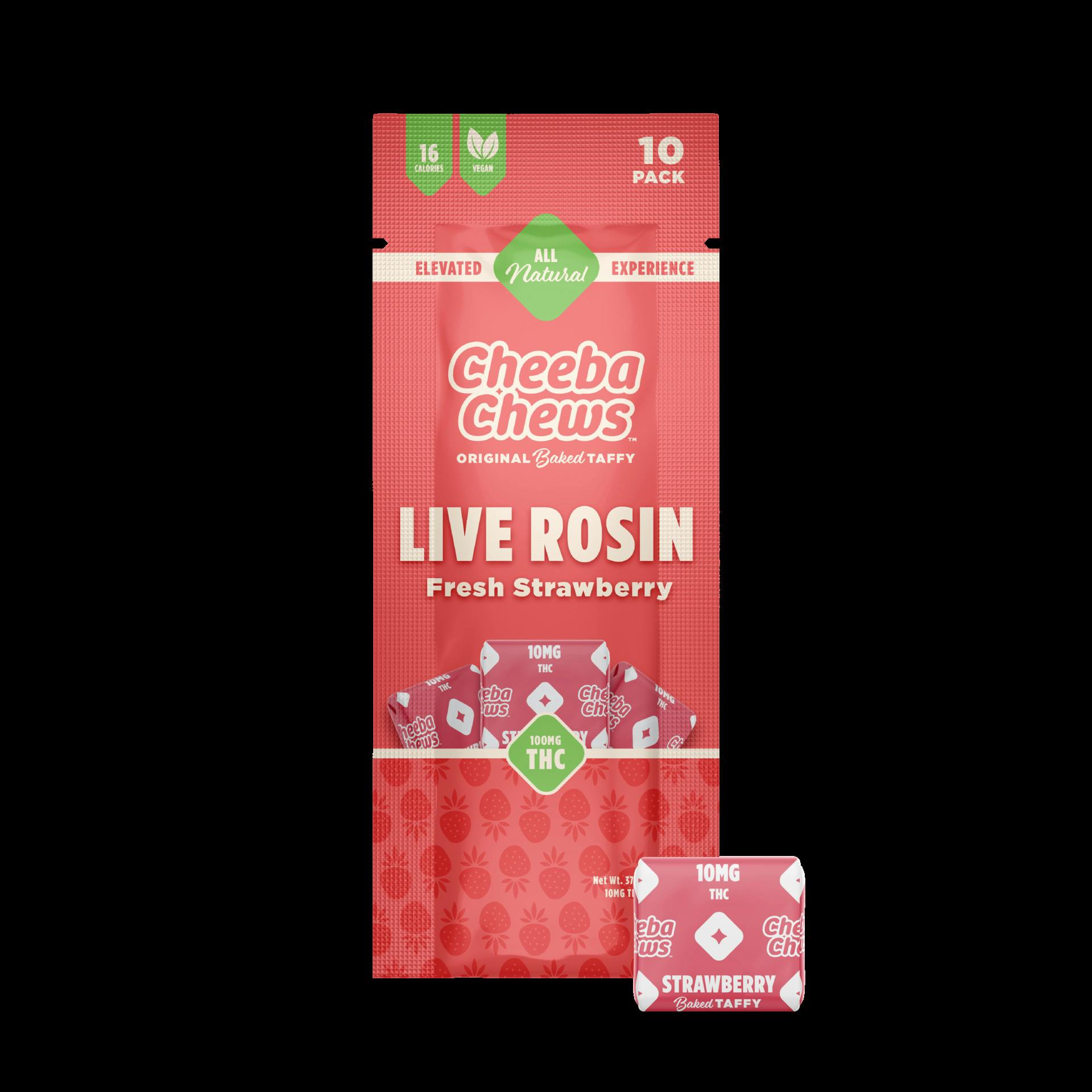 Cheeba Chews - Live Rosin Strawberry Hybrid