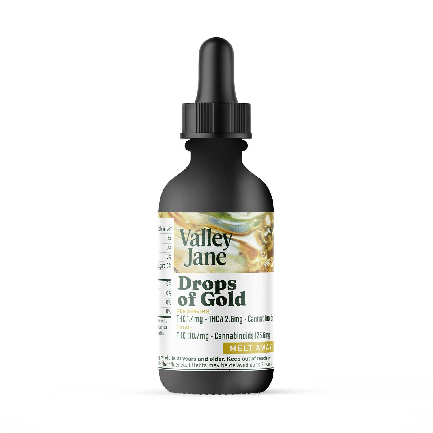 Drops Of Gold "Melt Away" Tincture | 1:2 THC:THCA | 30mL at Riverbend Dispensary