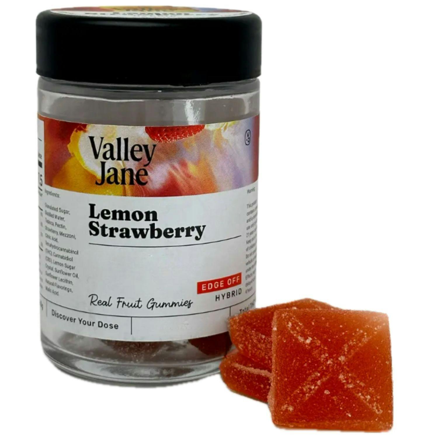 Lemon Strawberry "Edge Off" Gummies | 1:3 THC:CBD | 10 Pack