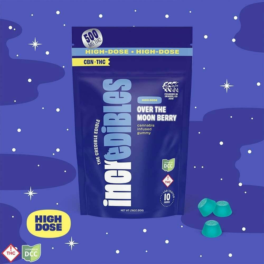 Incredibles | Over The Moon Berry Gummies | Indica | 450mg 10pc