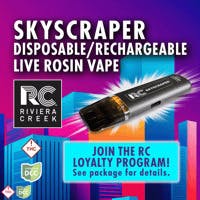 RIVIERA CREEK - Skyscraper Sativa Rosin Disposable Vape Pen