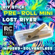 RIVIERA CREEK - Lost River Solventless Indica Infused Pre Roll 3 Pack Minis 1 G