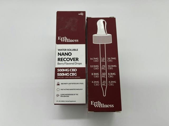 Erth Wellness | Nano Recover | CBD/CBG Drops