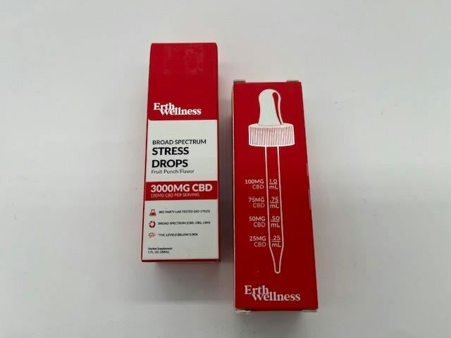 Erth Wellness | Stress | 3000mg | CBD Drops