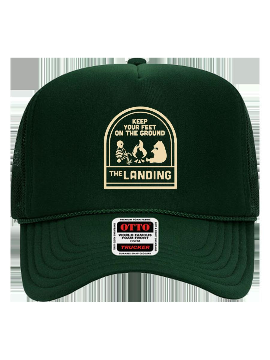 Hat Campfire Trucker Dk Grn/ Ivory