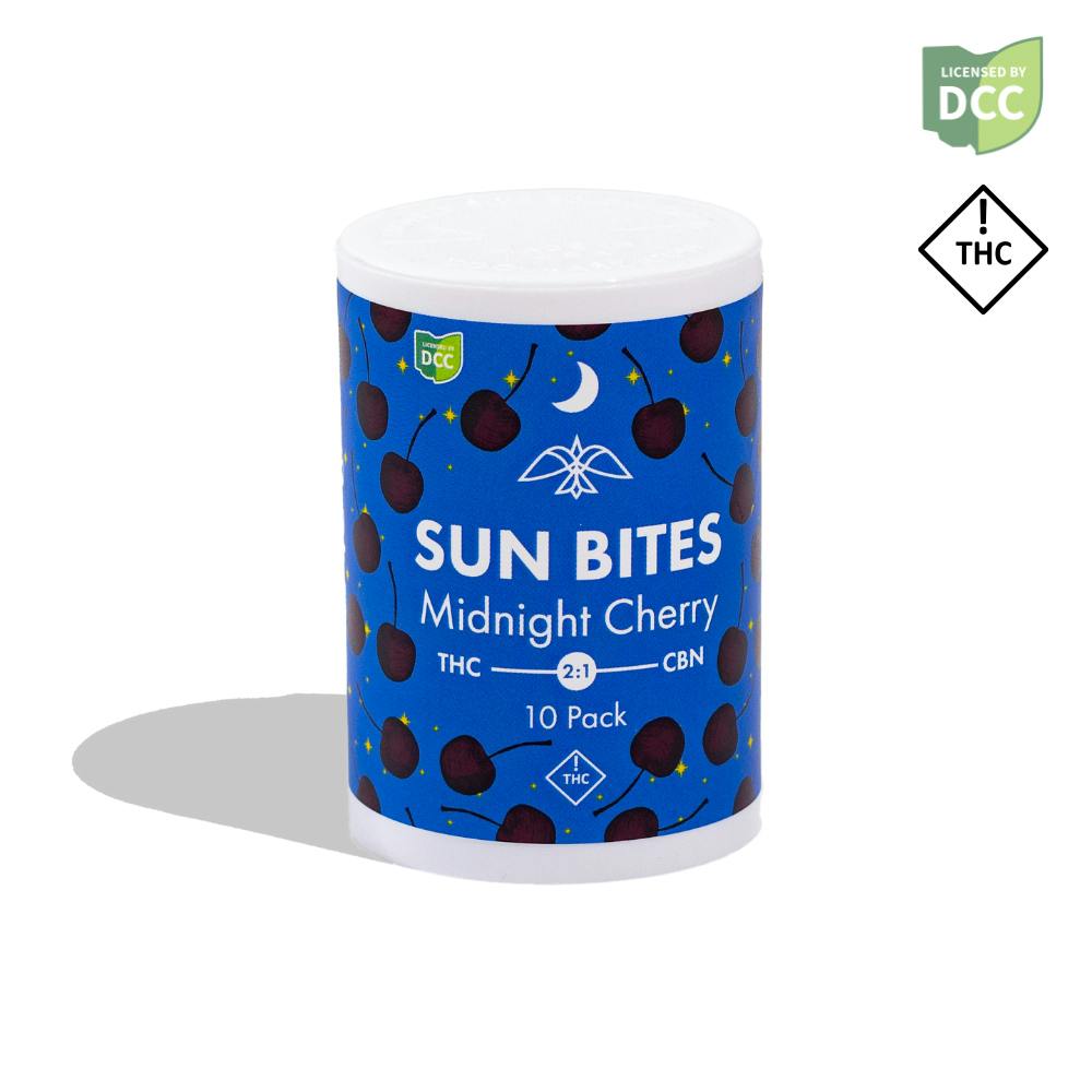 Firelands Scientific - Dark Cherry 2:1 THC:CBN Sun Bites - 100mg 10pk