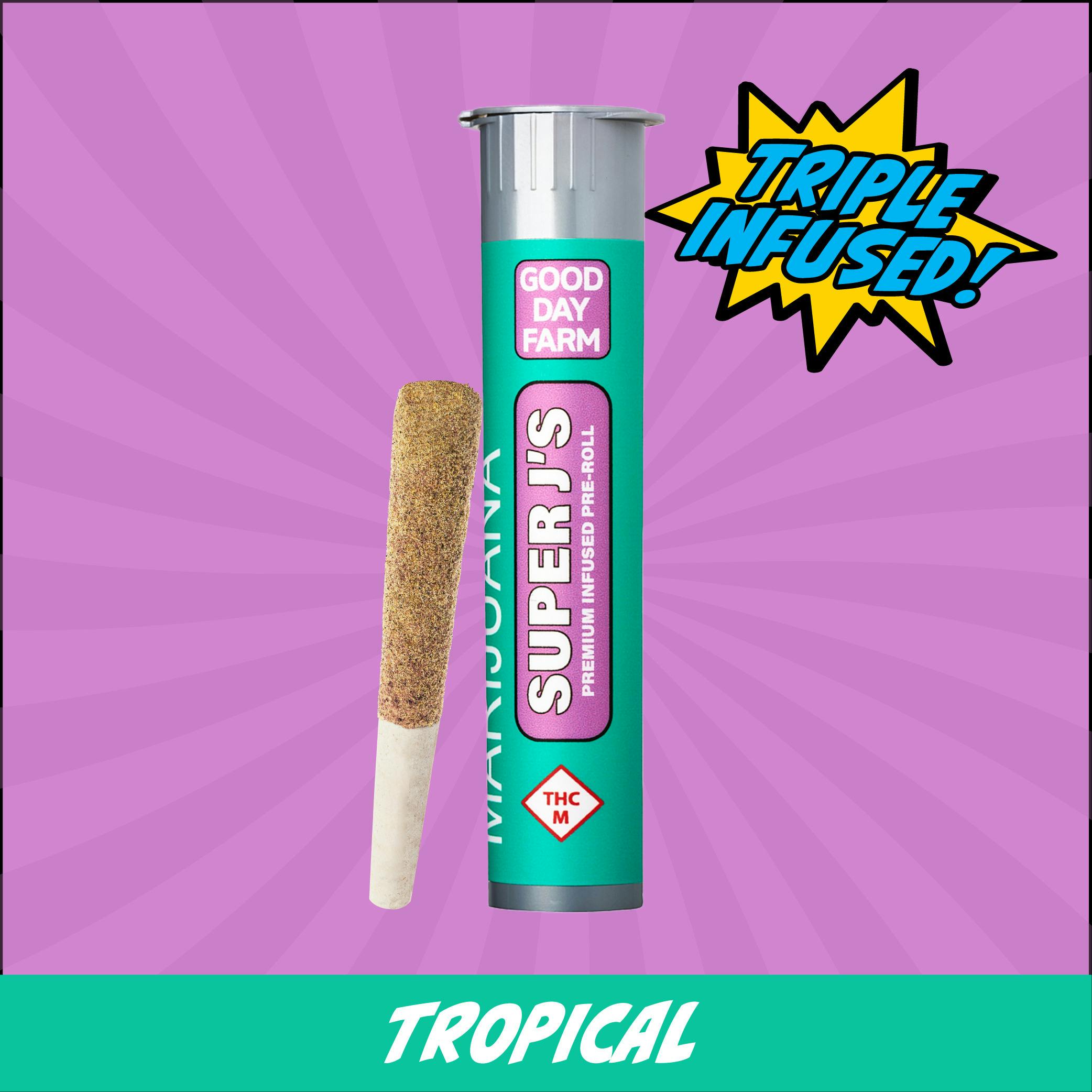 GDF: Infused Pre-Roll | Tropical x Miami Midnight | Super J's