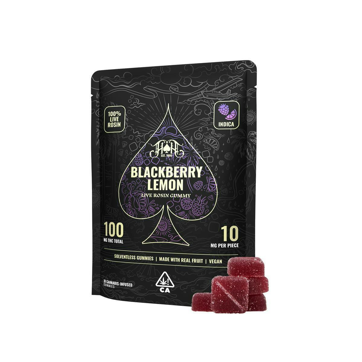 Heavy Hitters - Blackberry Lemon - Live Rosin Gummies 5pk