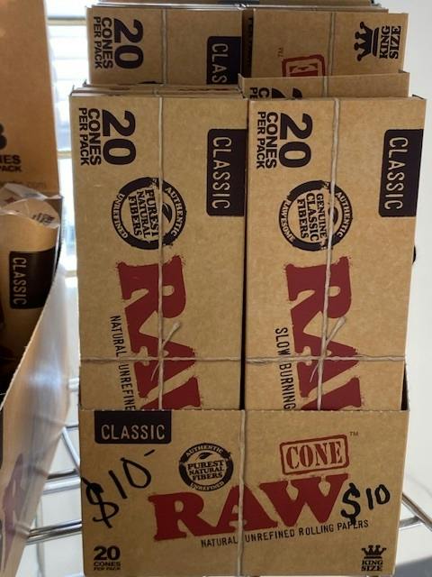 RAW CONES 1 1/4 20PK