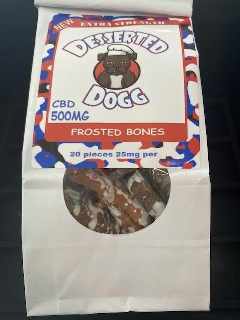 EXTRA STRENGTH DOGGIE BONES 500MG CBD - DESSERTED DOGG