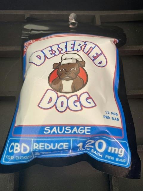SAUSAGES ROLLS for DOGGIES 120MG CBD - DESSERTED DOGG