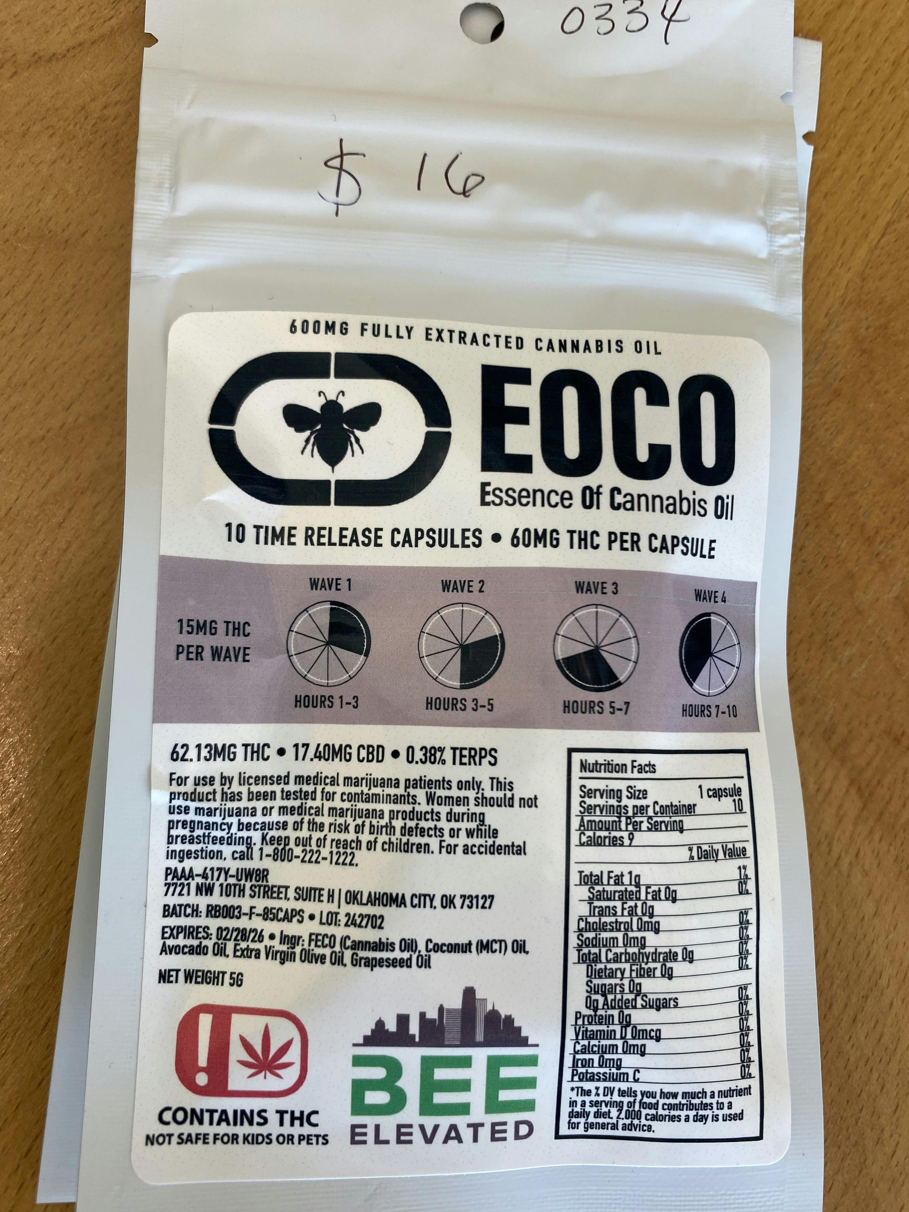 200mg Time Release Capsules 10 packs by Bee Elevated