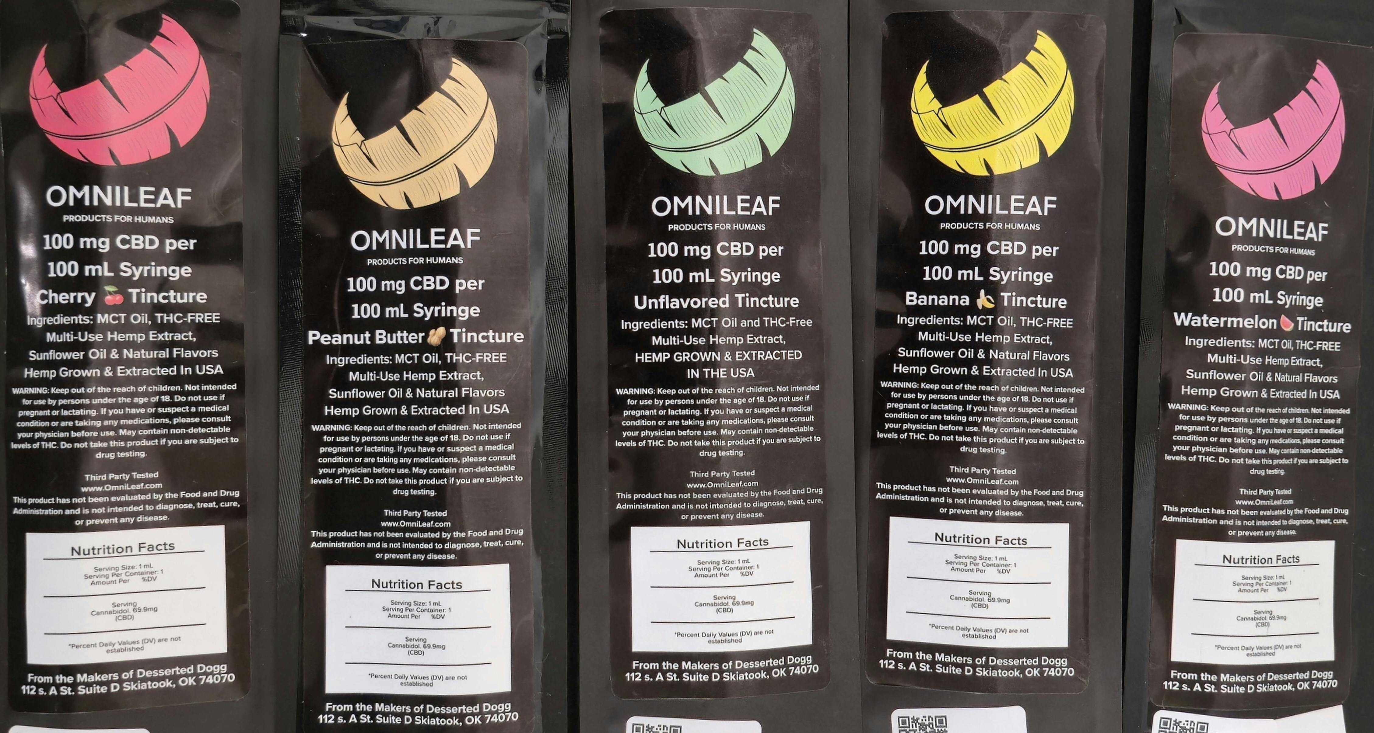 OmniLeaf 100MG syringe CBD Tincture