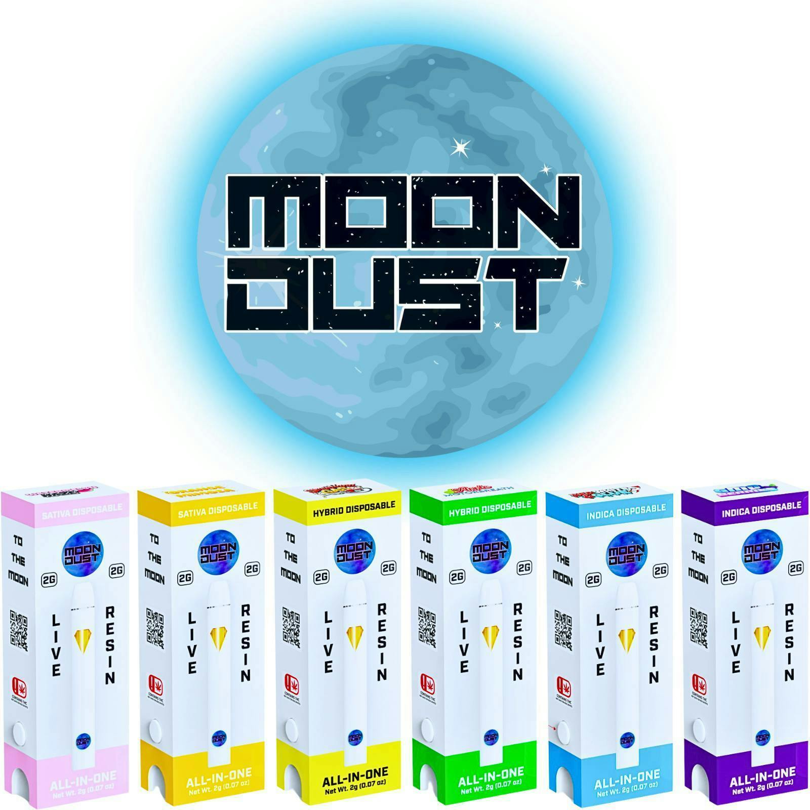 Moon Dust | Guava Sherb | Live Resin Disposable | 2g
