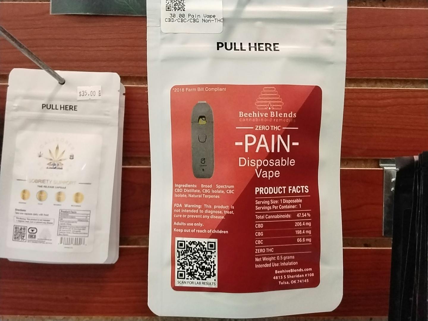 Pain Vape CBD/CBC/CBG Non-THC