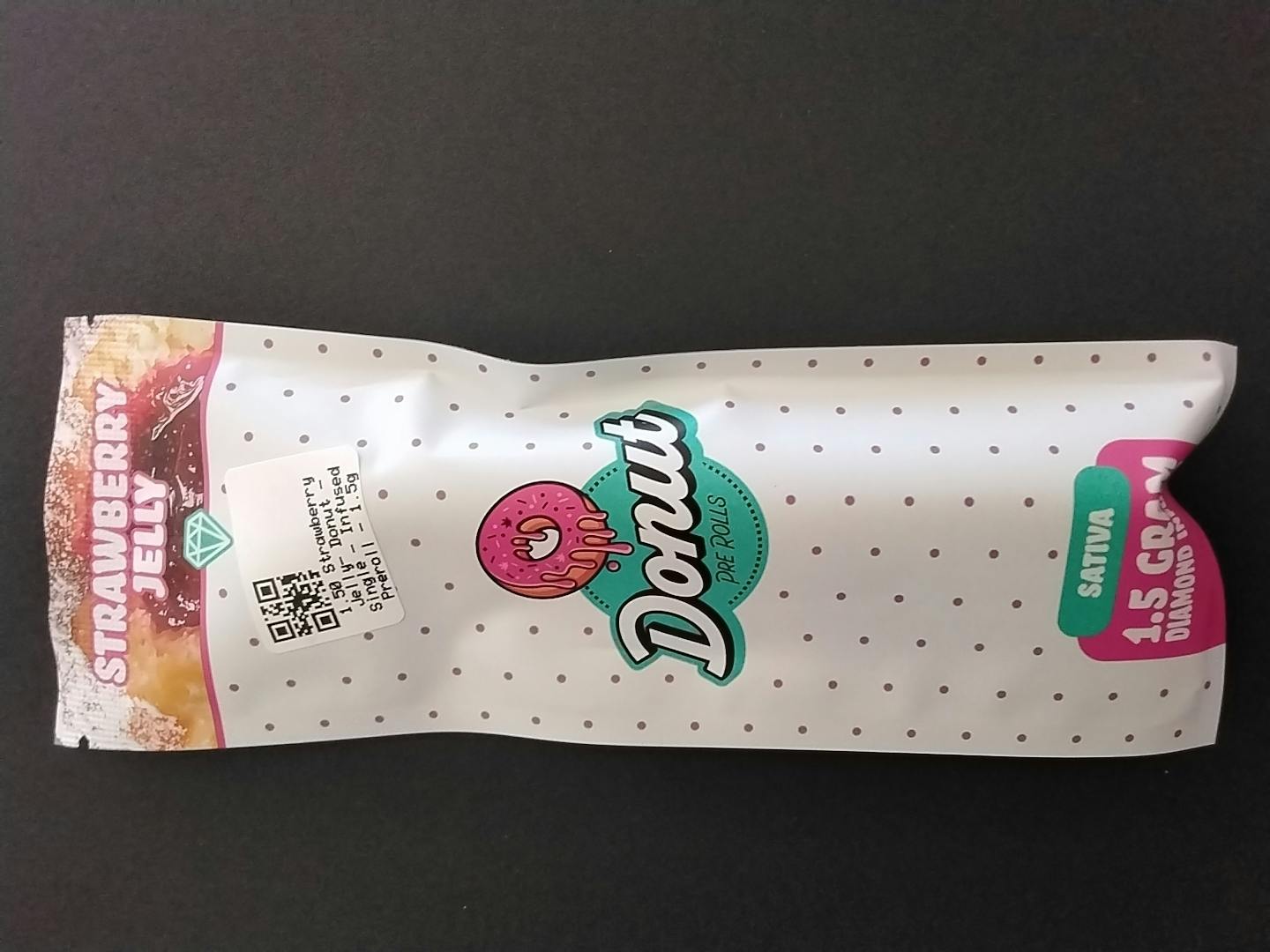 Strawberry Jelly- Donut - Single - Infused Preroll - 1.5g 6/$40
