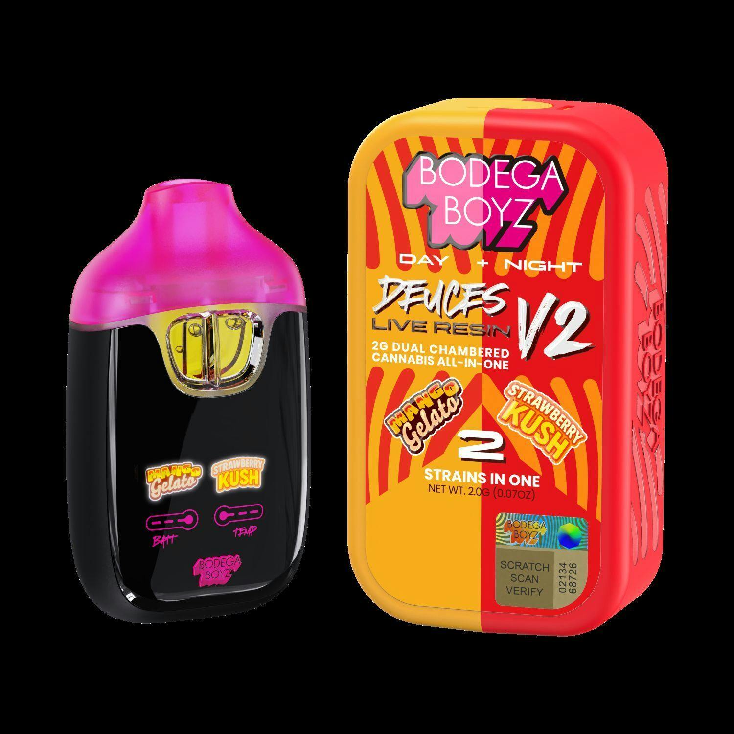 BODEGA BOYZ - DEUCES V2 - MANGO GELATO & STRAWBERRY KUSH - 2g