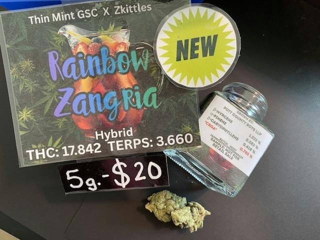 Rainbow-Zangria flower by Pott County Boys