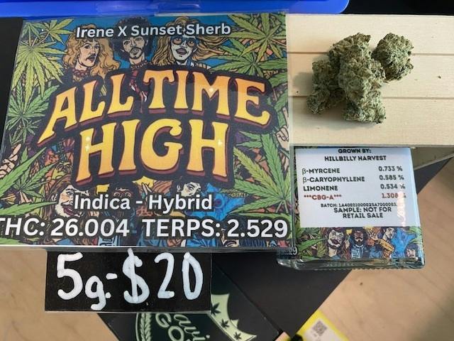 All time high 5g/$20 Hillbilly Harvest