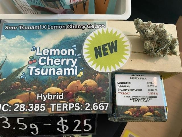 Lemon Cherry Tsunami 3.5g Unit Breezy Bear