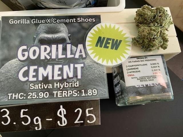 GORILLA CEMENT 3.5G - DC PREMIER