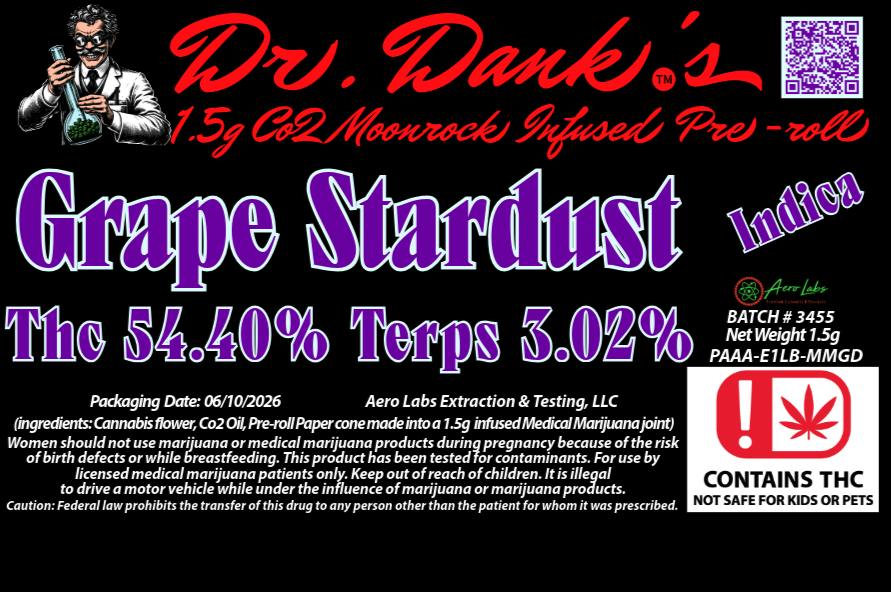 Dr. Dank's 1.5g Infused Pr - Grape Stardust