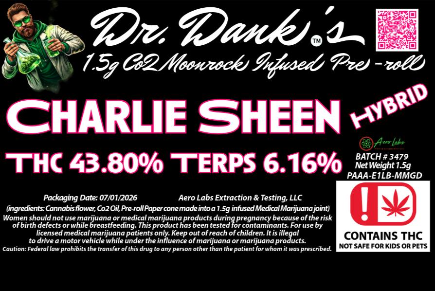 Dr. Dank's 1.5g Infused Pr - Charlie Sheen