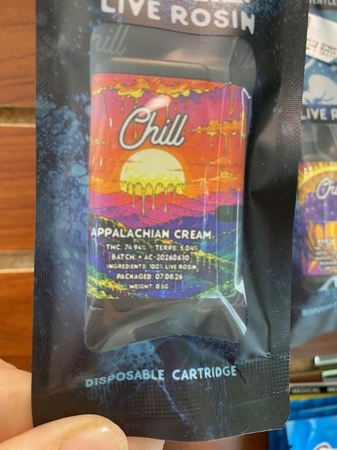 Appalachian Cream - .5gChill - Live Rosin Cartridge -