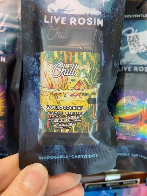 Garlic Cocktail - .5g Chill - Live Rosin Cartridge -