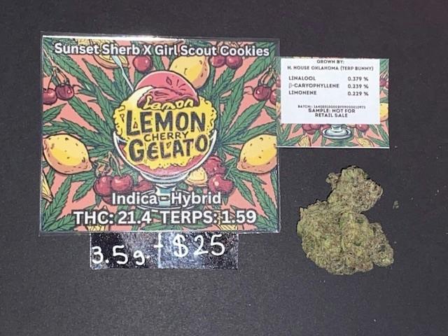 Lemon Cherry Gelato Flower | 3.5G Unit | Terp Bunny